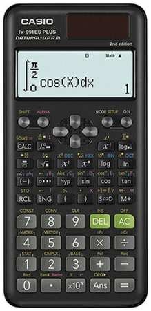 Калькулятор инженерный CASIO FX-991ES PLUS-2SETD (162х77 мм), 417 функций, двойное питание, сертифицирован для ЕГЭ, FX-991ESPLUS-2S 19370729236