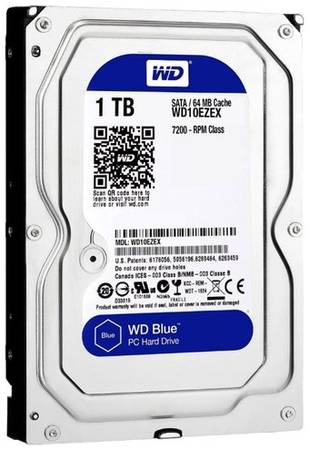 Жесткий диск Western Digital WD Blue 1 ТБ WD10EZEX 193726495