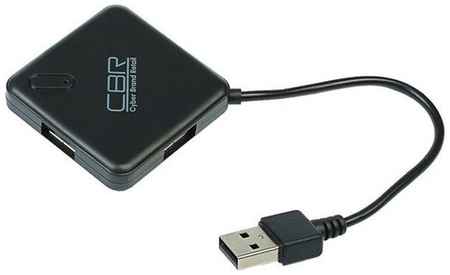 USB-концентратор CBR CH 132, разъемов: 4, 12.5 см, черный 19373089676