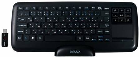Беспроводная клавиатура Delux DLK-2880G Black USB черный 193784171