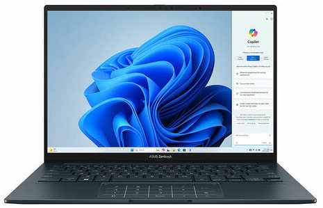 Ноутбук Asus Zenbook 14 UX3405MA-QD489 Core Ultra 5 125H 16Gb SSD1Tb Intel Arc 14″ OLED FHD+ (1920x1200) noOS WiFi BT Cam Bag (90NB11R1-M00ST0)