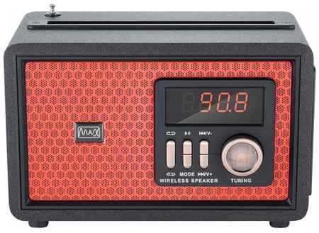 Радиоприёмник с Bluetooth MAX MR 361 /Радио/древесный корпус/ AM/FM/SW , USB