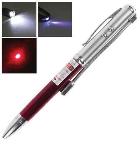 BEIFA Указка лазерная, радиус 200 м, красный луч, LED-фонарь, стилус, детектор купюр, ручка, TD-RP-36
