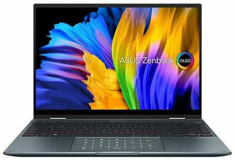 ASUS Ноутбук ASUS Zenbook 14 Flip UP5401ZA-KN012W Intel® Core i5-12500H/8GB/SSD512GB/14″/2.8K (2880x1800)/OLED)/Touch/90Hz/Win11/Pine Grey (90NB0XL1-M002C0) UP5401Z 1951149330