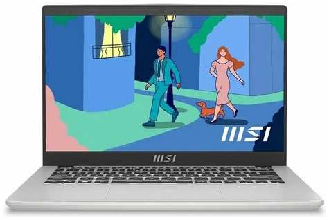 Ноутбук MSI Modern 14 (9S7-14J111-1090) 14″ FHD/Core i7-1355U/16GB/512GB SSD/Iris Xe Gr/без OS/Silver/KB Eng/ Rus 1951191408