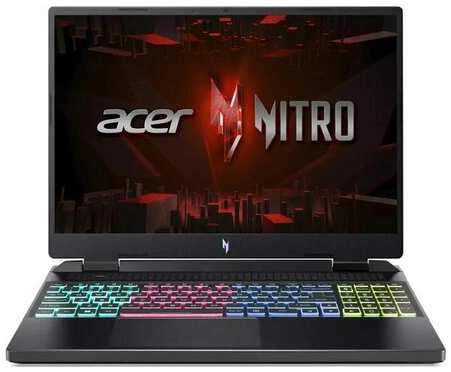 Ноутбук Acer Nitro 16 AN16-41-R5H9 (NH. QLKCD.002) 16″, IPS, AMD Ryzen 5 7640HS 4.3ГГц, 6-ядер/без OC/black 1951337217