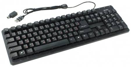 Клавиатура SVEN Standard 301 USB+PS/2 , английская/русская (ISO), 1 шт