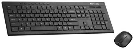 Комплект клавиатура + мышь Canyon CNS-HSETW4-RU USB, английская/русская