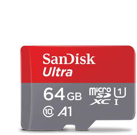 Карта памяти Sandisk Ultra microSDXC Class 10 UHS-I 100MB/s 64GB + SD адаптер 19520917556