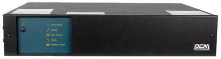 Интерактивный ИБП Powercom King Pro RM KIN-1200AP-RM черный 720 Вт 19531044