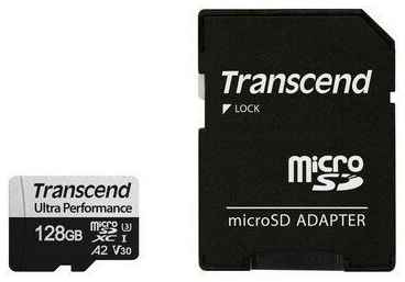 Карта памяти 128Gb MicroSD Transcend + SD адаптер (TS128GUSD340S) 19535797798