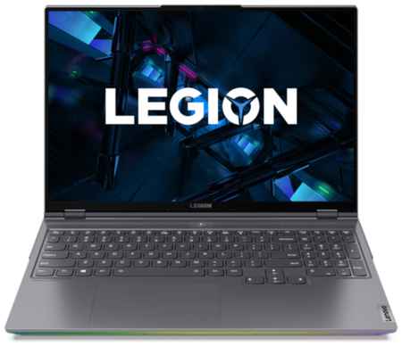 16″ Ноутбук Lenovo Legion 7 Gen 6 16ACHg6 2560x1600, AMD Ryzen 7 5800H 3.2 ГГц, RAM 16 ГБ, DDR4, SSD 1 ТБ, NVIDIA GeForce RTX 3070, без ОС, RU, 82N6000HRK, Storm Grey 19536091401
