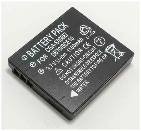 VbParts Аккумулятор DMW-BCE10 для фотоаппарата Panasonic HM, SDR-S, SDR-SW (3.7V 1050mAh)