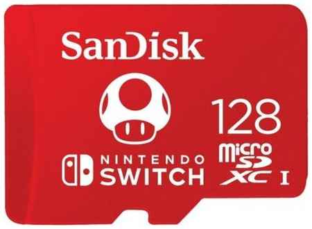 SanDisk Флеш карта microSD 128GB SanDisk microSDXC Class 10 UHS-I A1 C10 V30 U3 for Nintendo Switch 100MB/s 19555768497