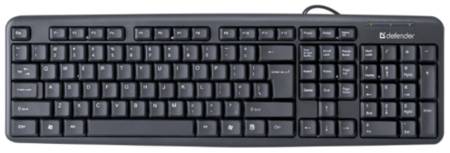 Клавиатура для компьютера проводная Defender Element HB-520 USB RU, черный, полноразмерная (45522) 195706387