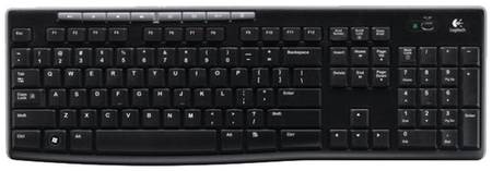 Комплект клавиатура + мышь Logitech Wireless Combo MK270, черный, английская/русская 195736787