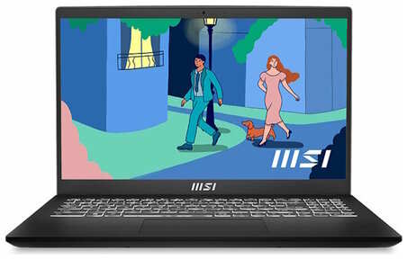 *Ноутбук MSI Modern 15H Core i7-13700H 15.6 FHD (1920*1080), 60Hz IPS DDR4 16GB*1 Iris Xe Graphics 512GB SSD 3cell (53.8Whr) 1.9kg Single backlight (White) DOS,1y Black KB Eng/ Rus (9S7-15H411-097) 1957654420