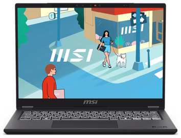 MSI Ноутбук Modern 14H Core i5-13420H 14” 16:10 FHD+ (1920x1200), 60Hz IPS DDR4 8GB*1 Iris Xe Graphics 512GB SSD 3cell (53.8Whr) 1.6kg Single backlight (White) DOS,1y Black KB Eng/Rus (9S7-14L112-087) 1957786910