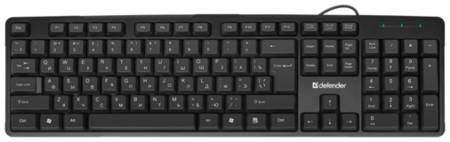 Клавиатура Defender Next HB-440 USB черная, английская/русская (ISO) 19585634356