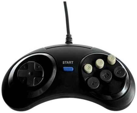 Джойстики и геймпады Luazon Home Геймпад для Sega 16-bit GP-100, 6 кнопок, 8 направлений, 9-Pin