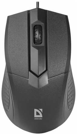 Мышь проводная DEFENDER Optimum MB-270, USB, 2 кнопки + 1 колесо-кнопка, оптическая, черная, 52270 19590583943