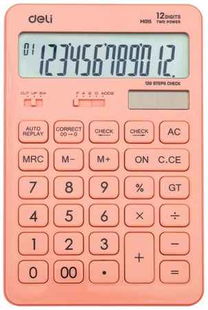 Настольный калькулятор Deli Touch EM01541, 12-разрядный, красный 19595770376
