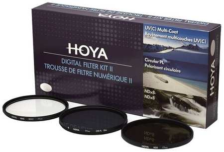 Набор светофильтров Hoya UV (C) HMC MULTI, PL-CIR, NDX8 37MM