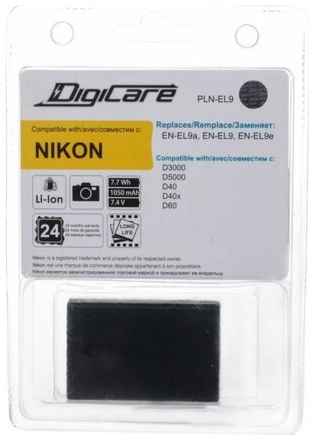Аккумулятор DigiCare PLN-EL9 / EN-EL9a, EN-EL9 для D3000, D5000, D60 19598760143