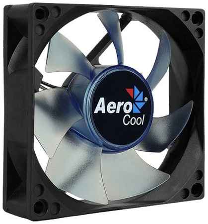 Вентилятор для корпуса AeroCool Motion 8 Blue-3P, черный/синяя подсветка 19647969650