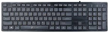 Клавиатура OKLICK 500M Black USB черный, английская/русская (ANSI) 19669384464