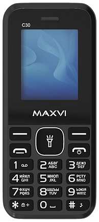 Телефон MAXVI C30, 2 SIM, черный 1967914332