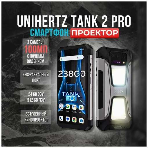 Смартфон с проектором Unihertz Tank 2 Pro, 12/512GB 19680300764