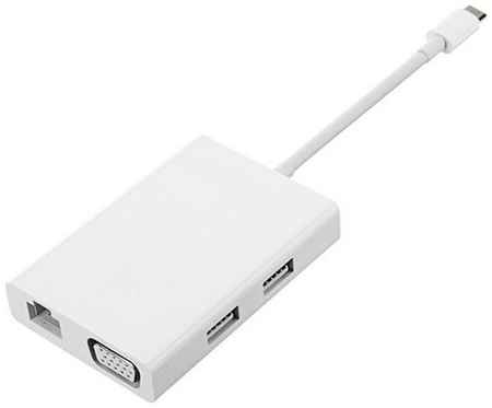 USB-концентратор Xiaomi ZJQ04TM, разъемов: 4, 15 см, белый 19712383888