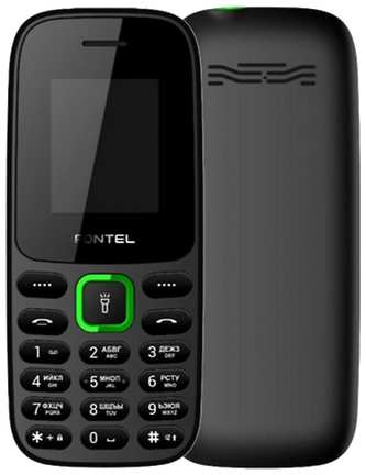 Телефон Fontel FP240, 2 SIM, черный 1972968629