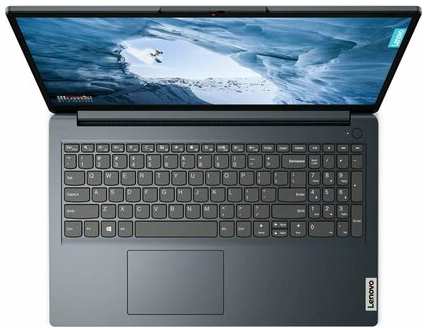 Ноутбук 15.6″ HD LENOVO IdeaPad 1 blue (Cel N4020/8Gb/256Gb SSD/VGA int/noOS) ((82V700DMPS)) 1973403359