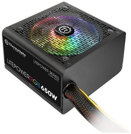 Блок питания Thermaltake Litepower RGB 650W (230V) черный BOX 19793920142
