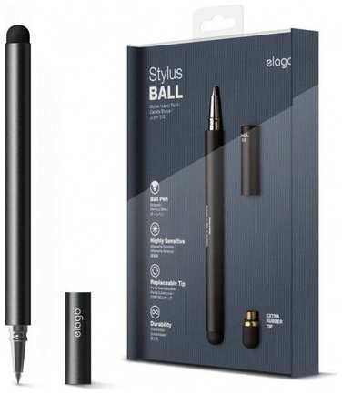 I100 Стилус-ручка Elago Pen Ball, (EL-STY-BALL-BK)