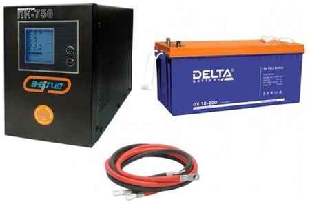 Солармск Инвертор (ИБП) Энергия ПН-750 + Аккумуляторная батарея Delta GX 12-200 198004511567