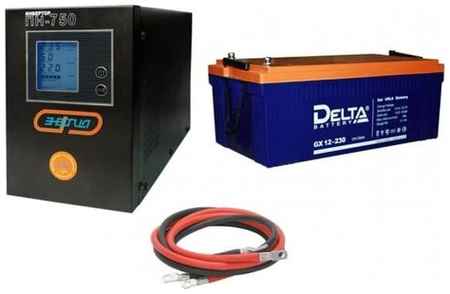 Солармск Инвертор (ИБП) Энергия ПН-750 + Аккумуляторная батарея Delta GX 12-230 198004517331
