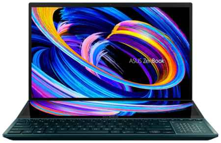 15.6″ Ноутбук ASUS ZENBOOK Pro Duo 15 OLED UX582HM-H2069 3840x2160, Intel Core i7 11800H 2.3 ГГц, RAM 16 ГБ, DDR4, SSD 1 ТБ, NVIDIA GeForce RTX 3060, без ОС, 90NB0V11-M003T0, Celestial Blue 198010663976
