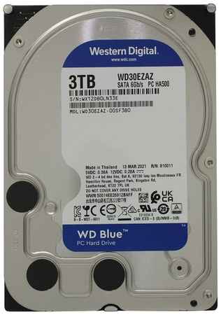 Жесткий диск Western Digital WD Blue 3 ТБ WD30EZAZ 198015695620