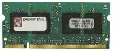 Оперативная память Kingston 2 ГБ DDR2 SODIMM CL6 KVR800D2S6/2G 198044697