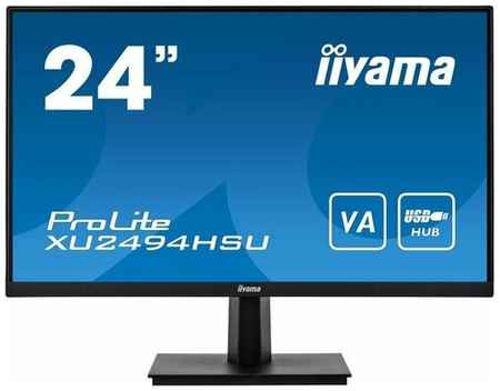 Монитор Iiyama 24″ ProLite XU2494HSU-B1 1920x1080 VA 75Гц 3ms VGA HDMI DisplayPort