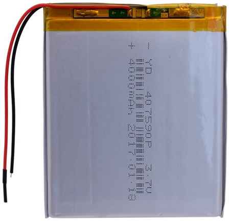InterGsm Батарея (аккумулятор) для универсальная 407590p (4*75*90 mm) 3,7v Li-Pol 4000 mAh
