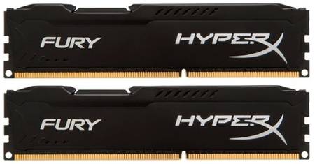 Оперативная память HyperX Fury 16 ГБ (8 ГБ x 2 шт.) DDR3 1600 МГц DIMM CL10 HX316C10FBK2/16 19820023980