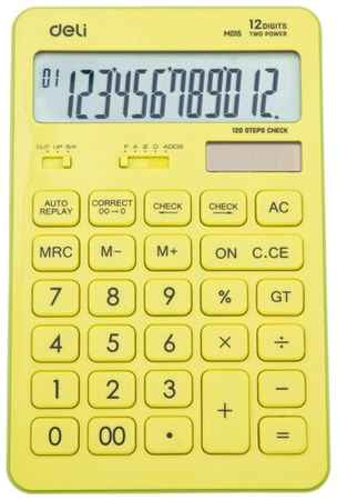 Deli Калькулятор настольный Touch EM01551, желтый 12-разр 198213392056