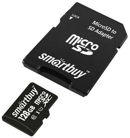 Карта памяти SmartBuy microSDXC 128Gb UHS-I Cl10 +ад, SB128GBSDCL10-01 198215015435