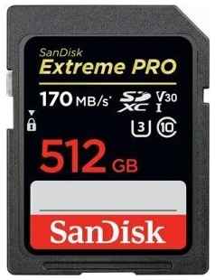 Карта памяти SanDisk Extreme Pro SDHC 512GB UHS-I U3 V30 (SDSDXXY-512G-GN4IN)