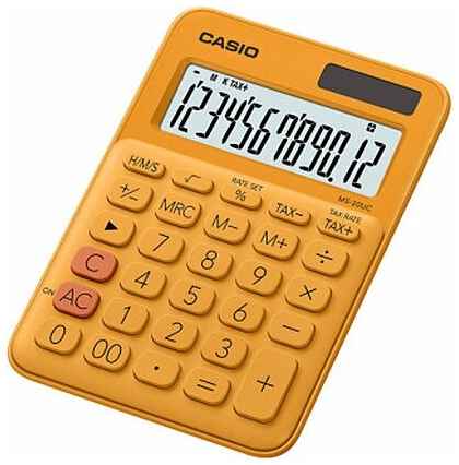 Калькулятор бухгалтерский Casio MS-20UC-RG-S-EC, оранжевый