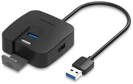 Концентратор Vention OTG USB 2.0/ USB 3.0 на 4 порта Черный - 1м. CHABF 198227856831